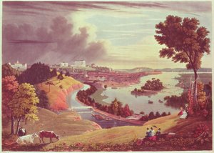 Richmond, Virginia, grabado por William James Bennett de George Cooke